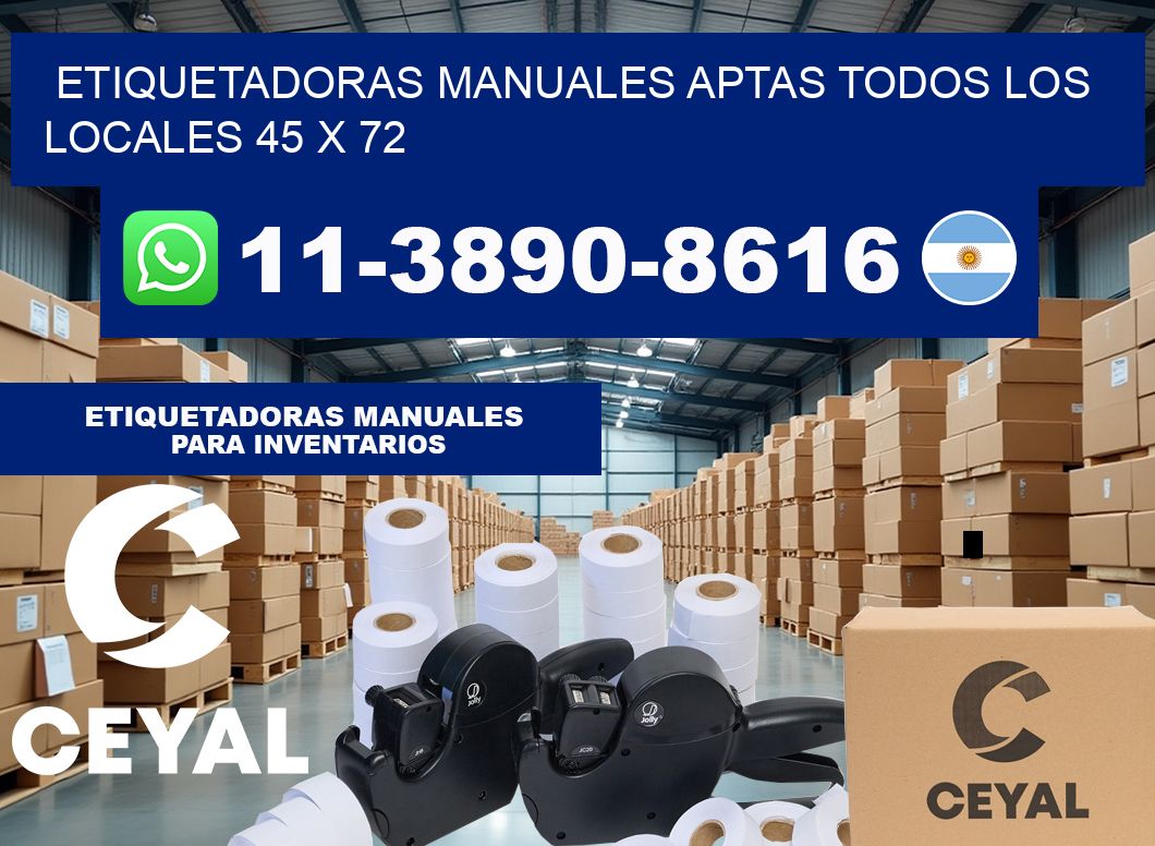 etiquetadoras manuales aptas todos los locales 45 x 72