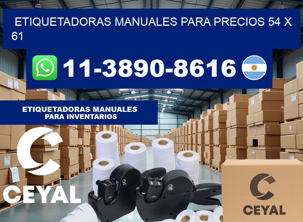 etiquetadoras manuales para precios 54 x 61