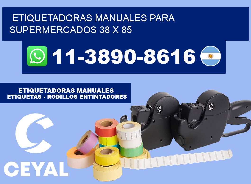 etiquetadoras manuales para supermercados 38 x 85