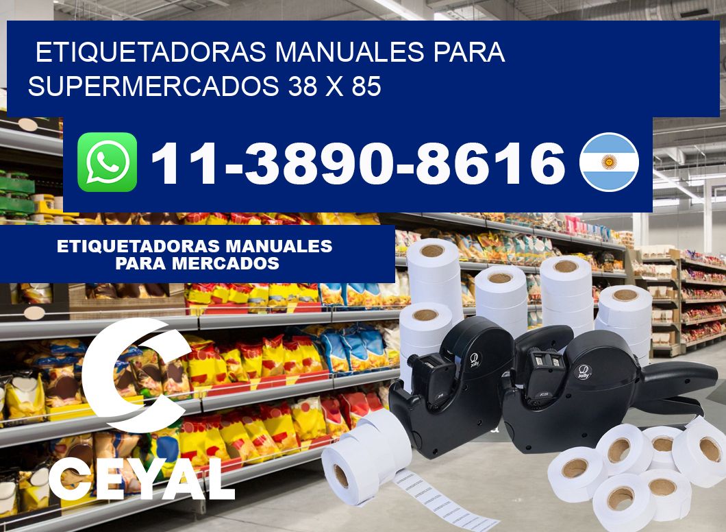 etiquetadoras manuales para supermercados 38 x 85