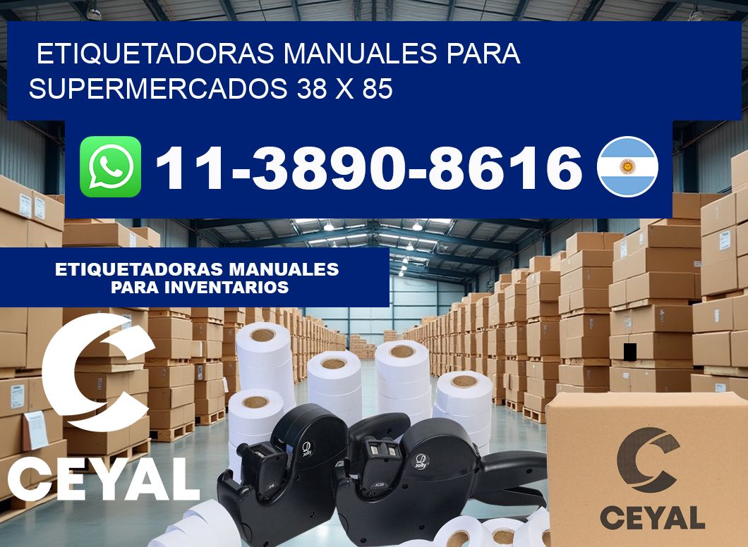 etiquetadoras manuales para supermercados 38 x 85