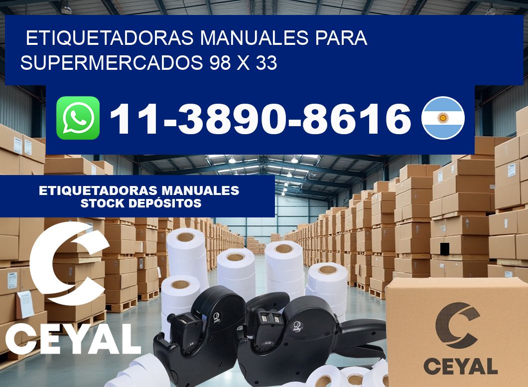 etiquetadoras manuales para supermercados 98 x 33