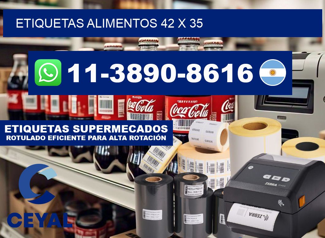 etiquetas alimentos 42 x 35