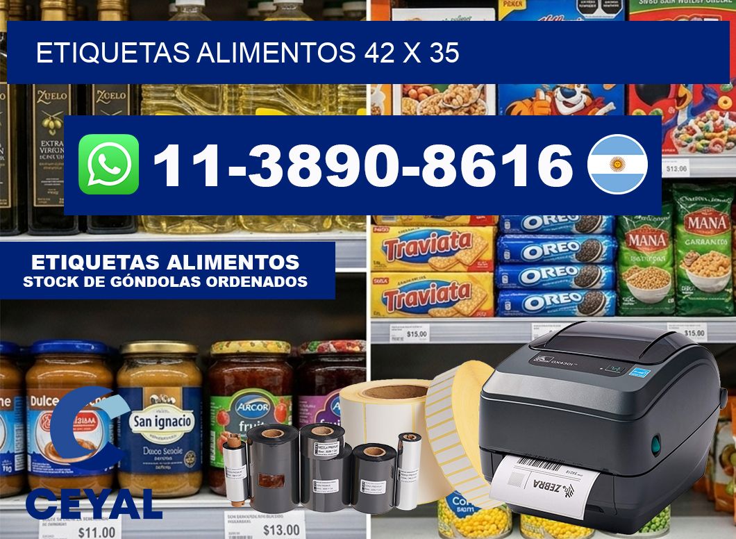 etiquetas alimentos 42 x 35