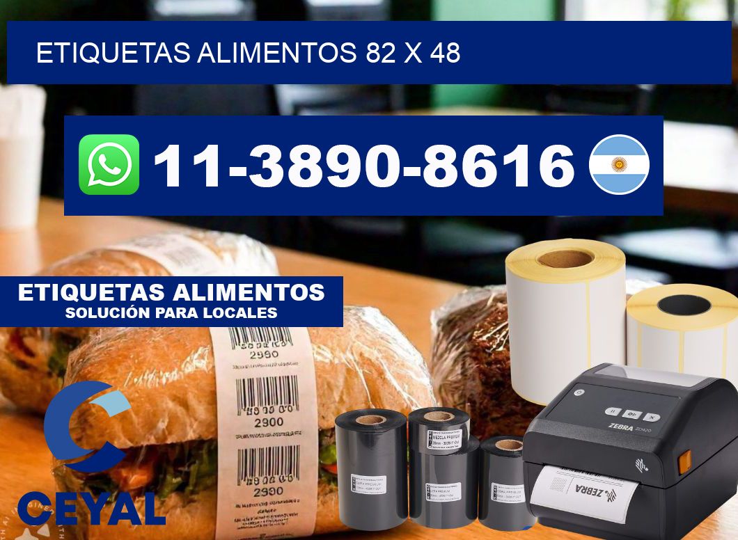 etiquetas alimentos 82 x 48