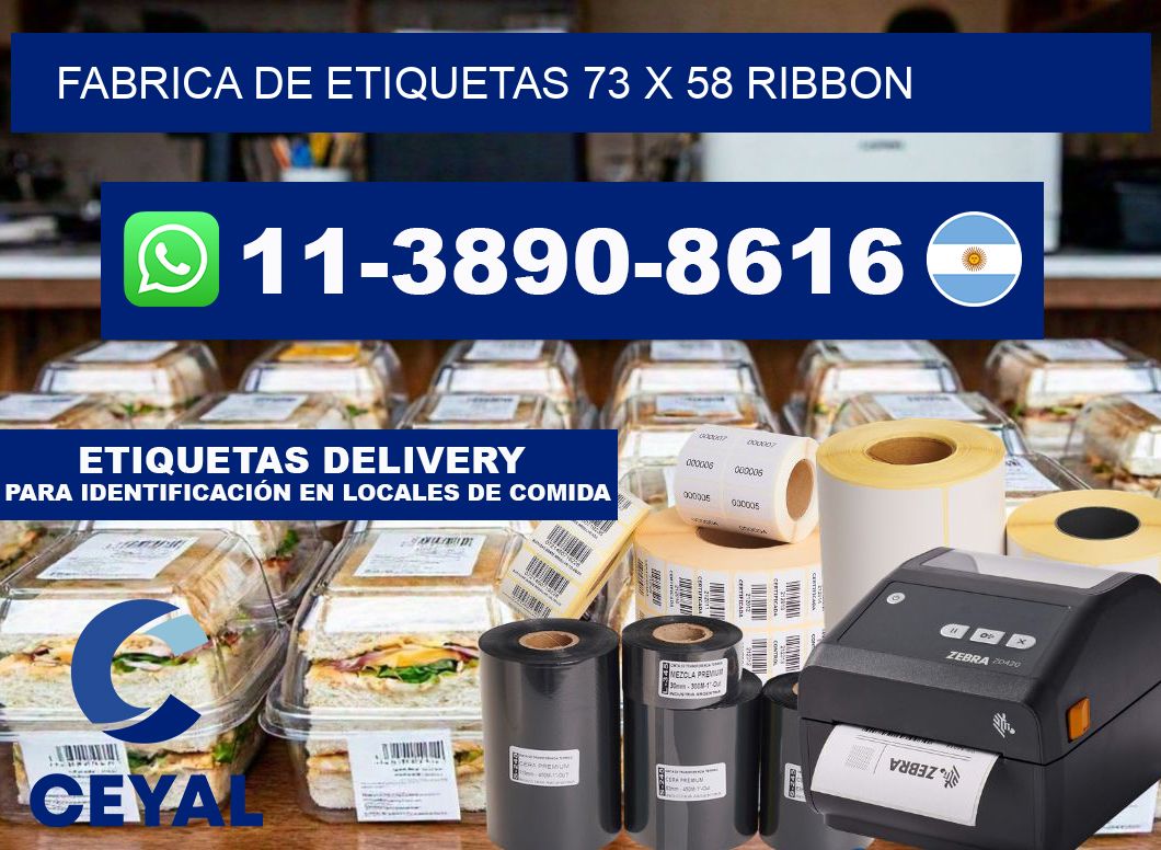 fabrica de etiquetas 73 x 58 ribbon