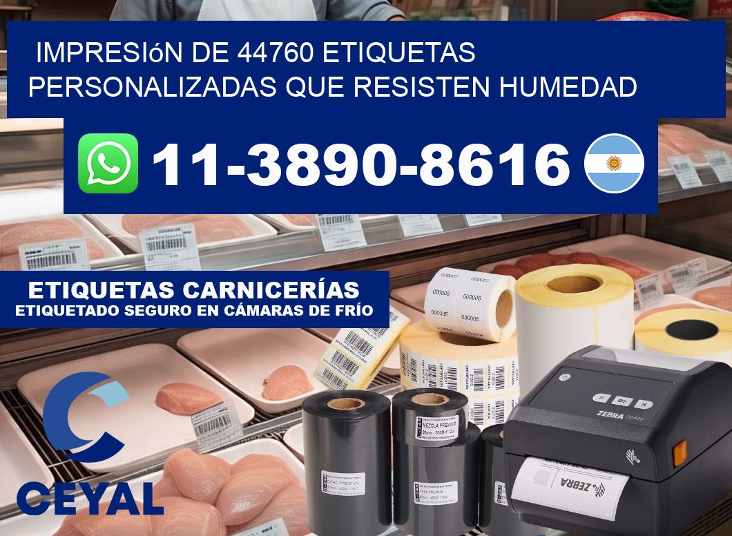 impresión de 44760 etiquetas personalizadas que resisten humedad