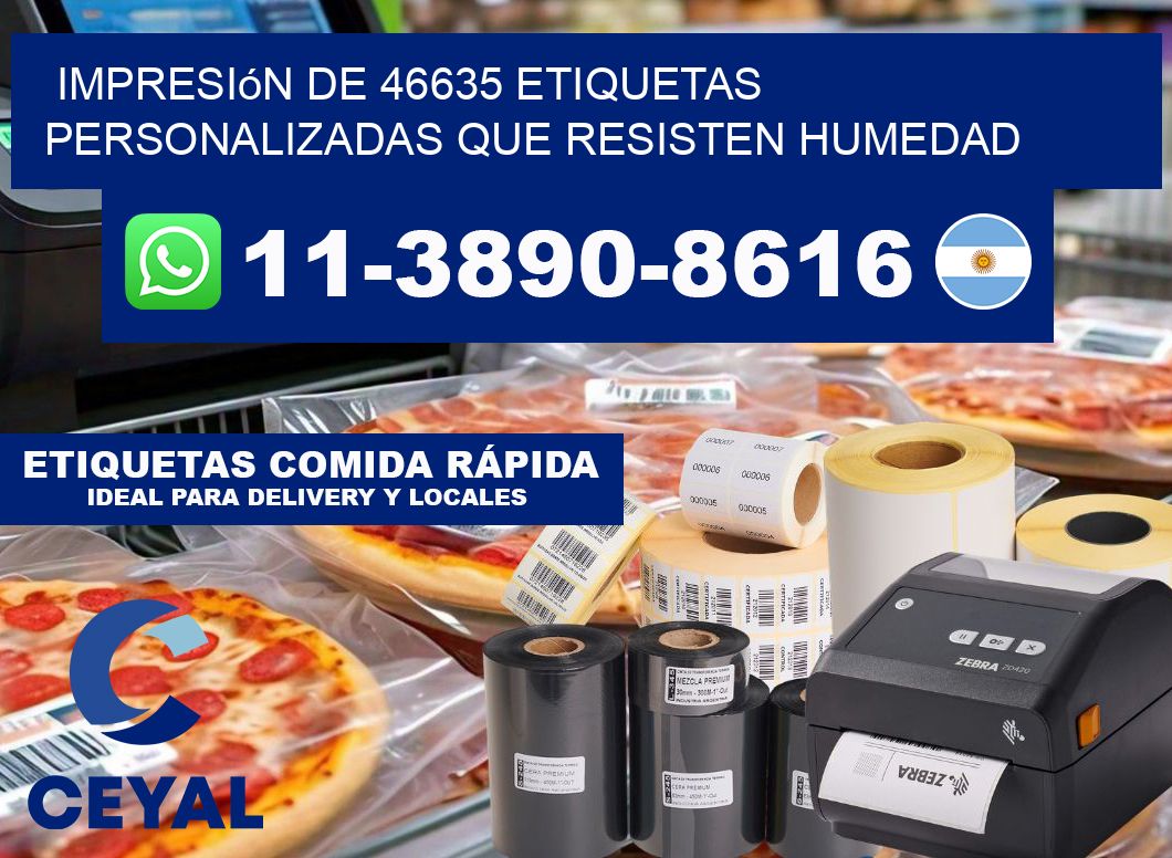 impresión de 46635 etiquetas personalizadas que resisten humedad