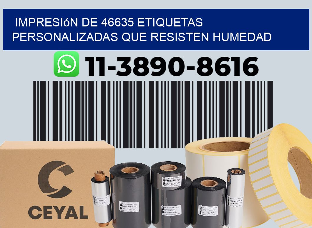 impresión de 46635 etiquetas personalizadas que resisten humedad