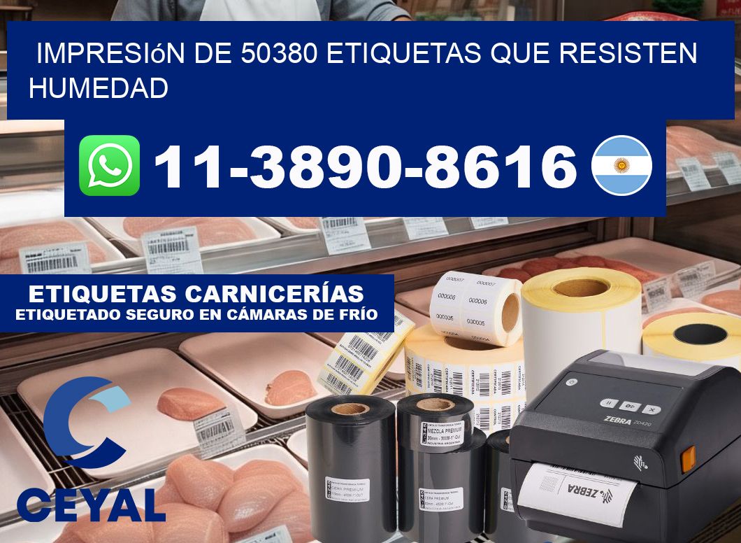 impresión de 50380 etiquetas que resisten humedad
