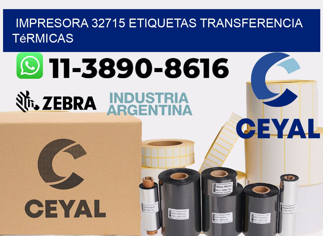 impresora 32715 etiquetas transferencia térmicas