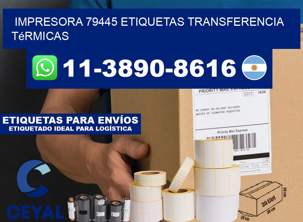 impresora 79445 etiquetas transferencia térmicas