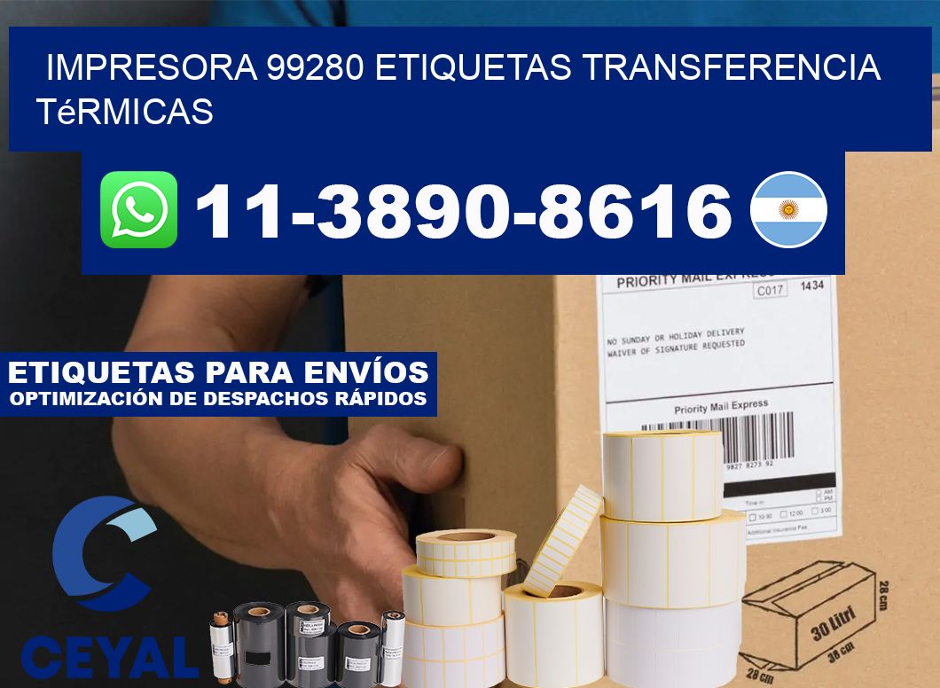 impresora 99280 etiquetas transferencia térmicas