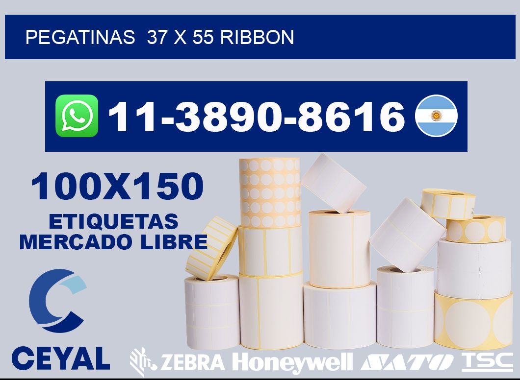 pegatinas  37 x 55 ribbon