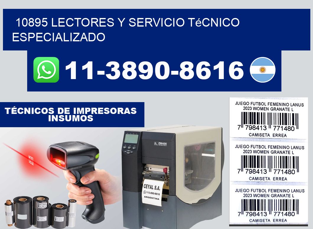 10895 Lectores y Servicio Técnico Especializado