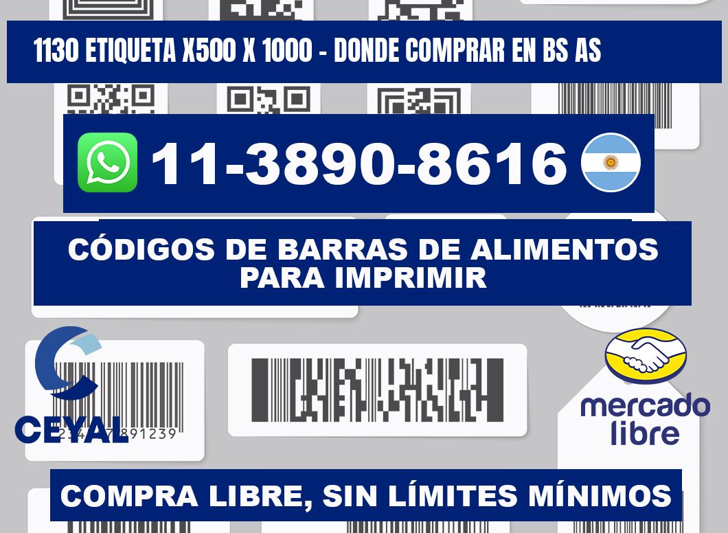 1130 etiqueta x500 x 1000 - Donde Comprar en bs as