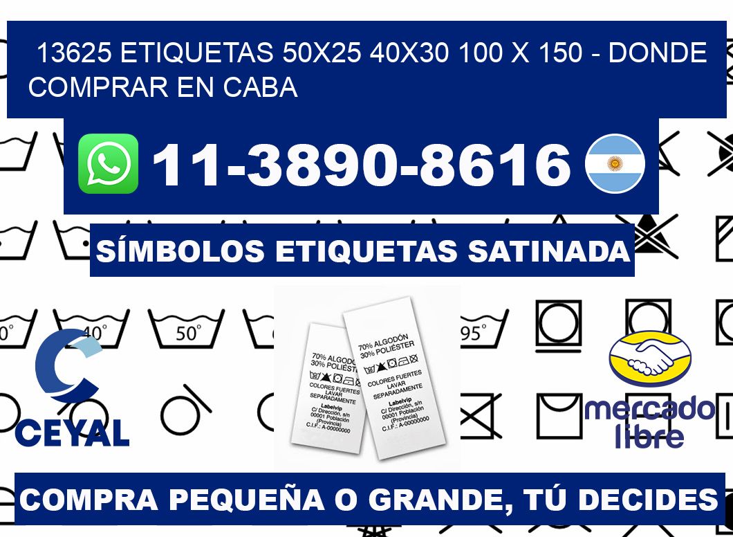 13625 etiquetas 50x25 40x30 100 x 150 - Donde Comprar en Caba