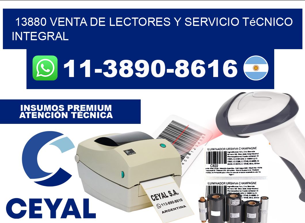 13880 Venta de Lectores y Servicio Técnico Integral