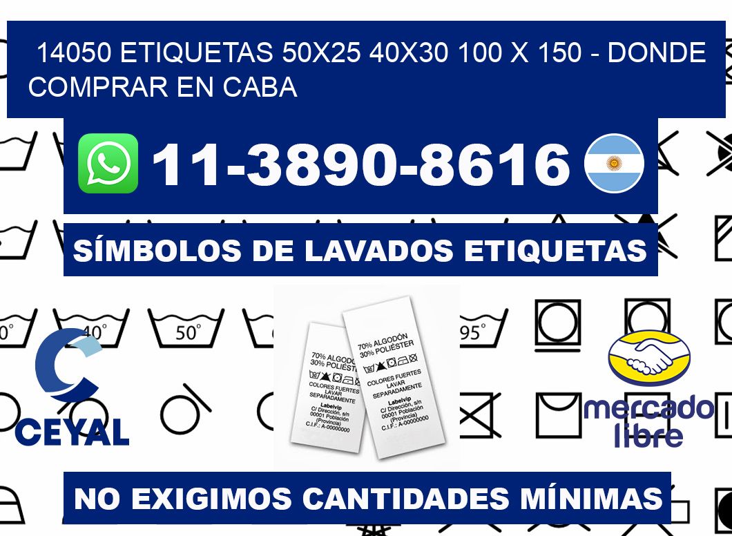 14050 etiquetas 50x25 40x30 100 x 150 - Donde Comprar en Caba