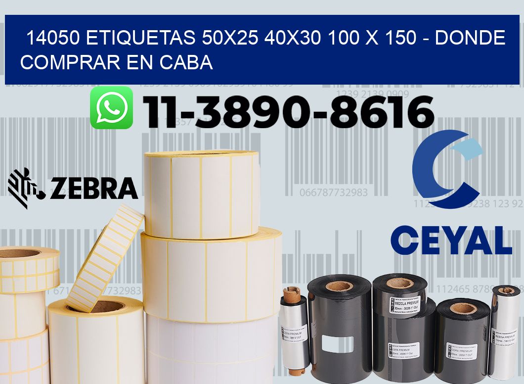 14050 etiquetas 50x25 40x30 100 x 150 - Donde Comprar en Caba