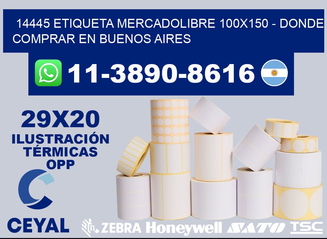 14445 etiqueta MercadoLibre 100x150 - Donde Comprar en Buenos Aires