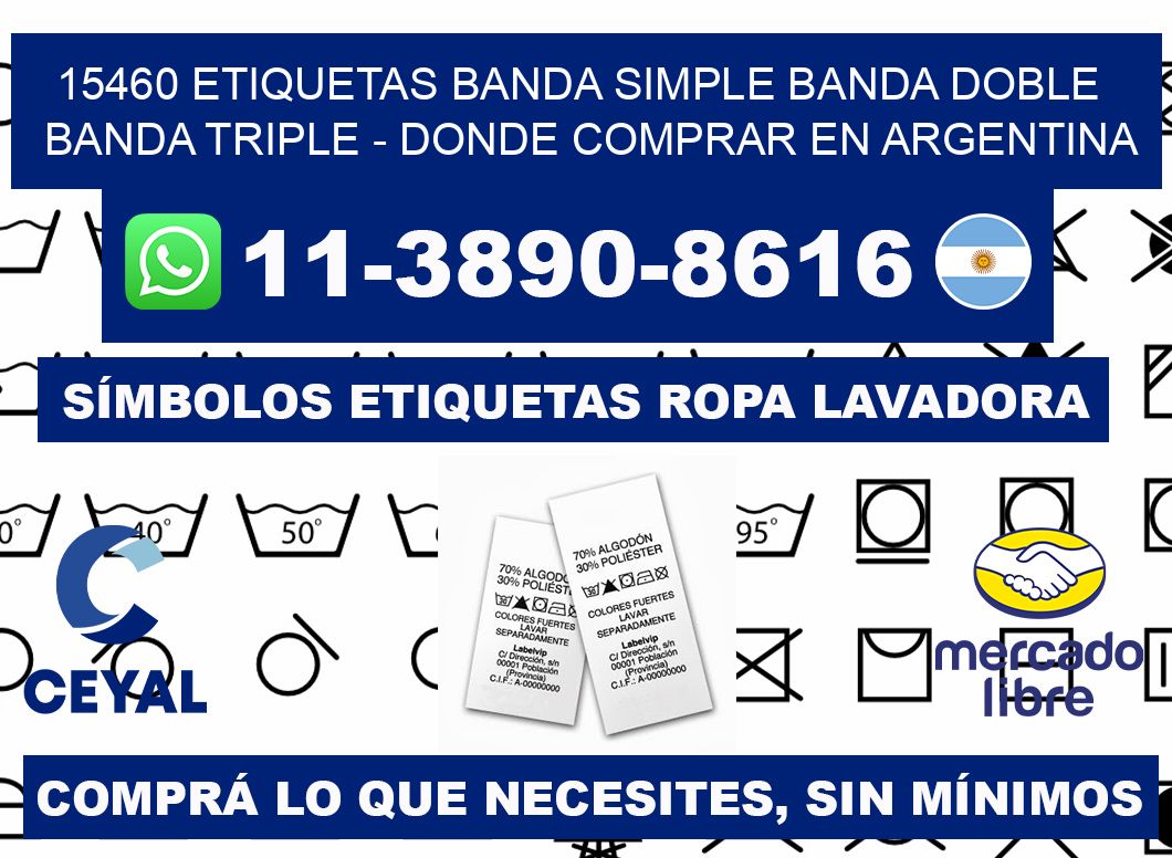 15460 etiquetas banda simple banda doble banda triple - Donde Comprar en Argentina
