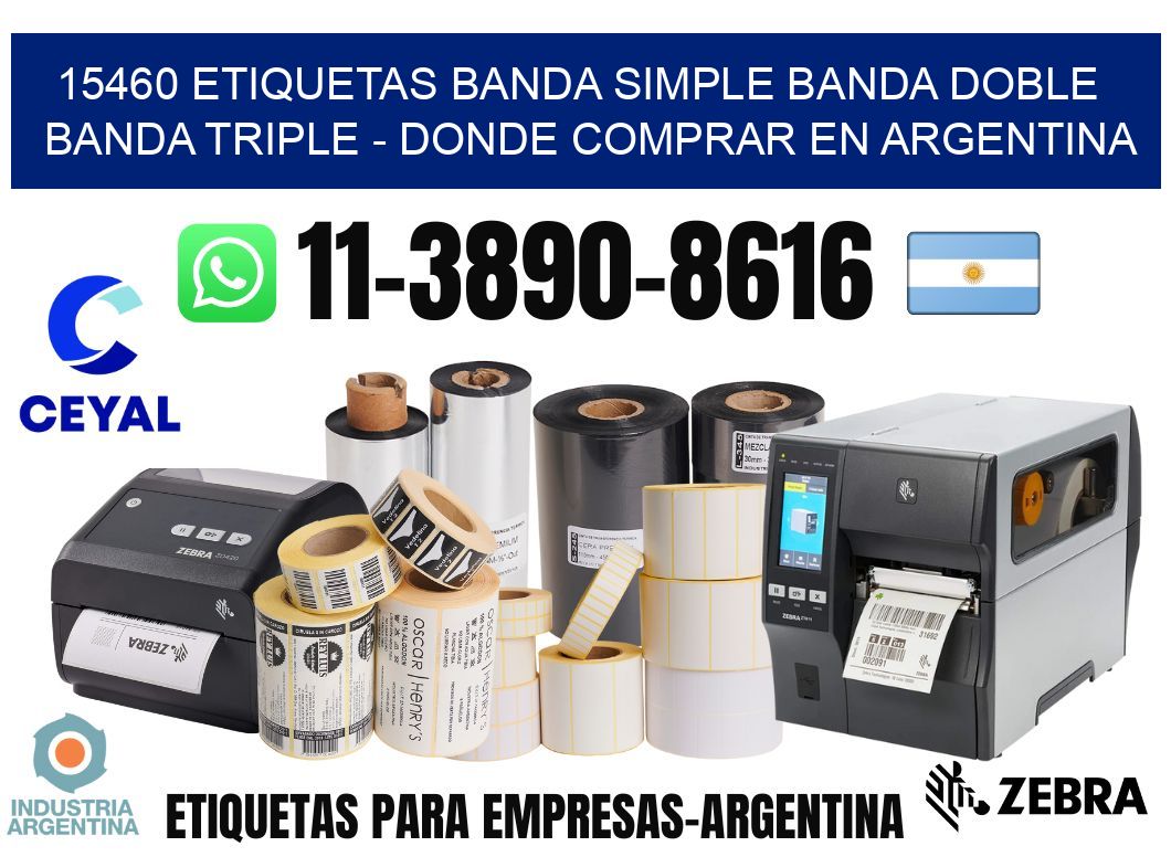 15460 etiquetas banda simple banda doble banda triple - Donde Comprar en Argentina