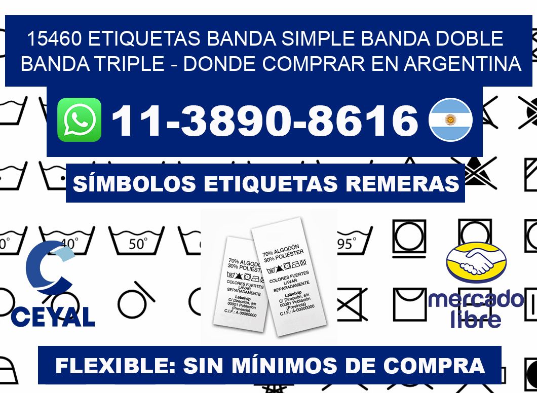 15460 etiquetas banda simple banda doble banda triple - Donde Comprar en Argentina