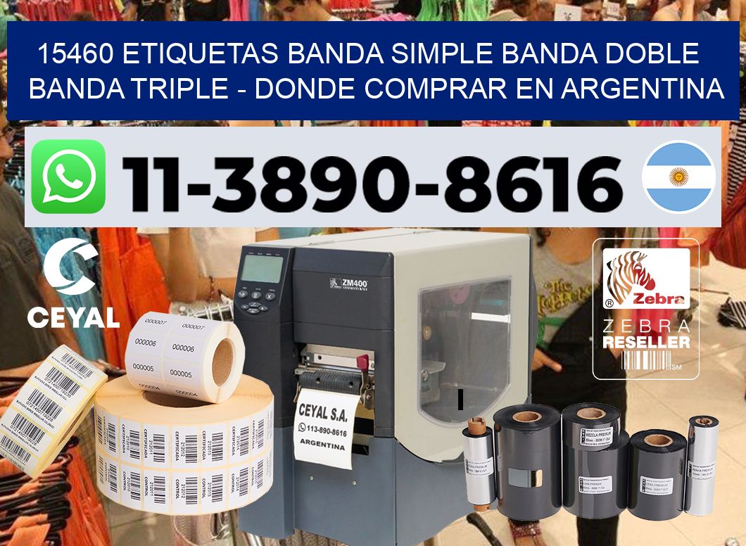15460 etiquetas banda simple banda doble banda triple – Donde Comprar en Argentina