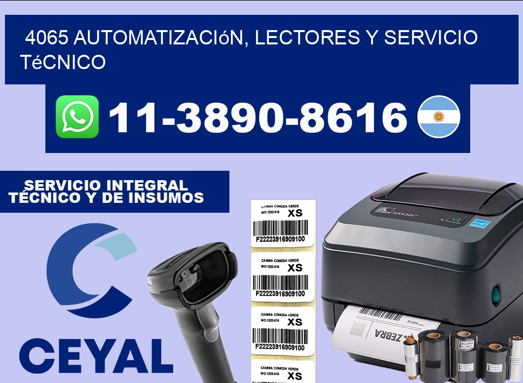 4065 Automatización, Lectores y Servicio Técnico