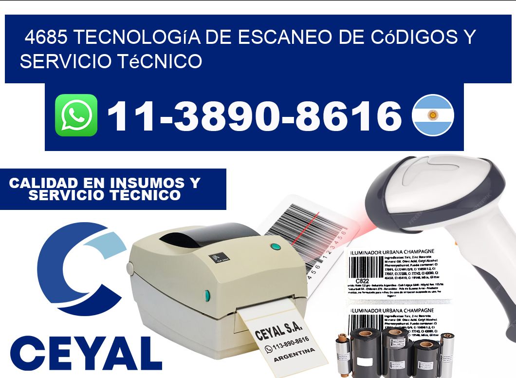 4685 Tecnología de Escaneo de códigos y Servicio Técnico