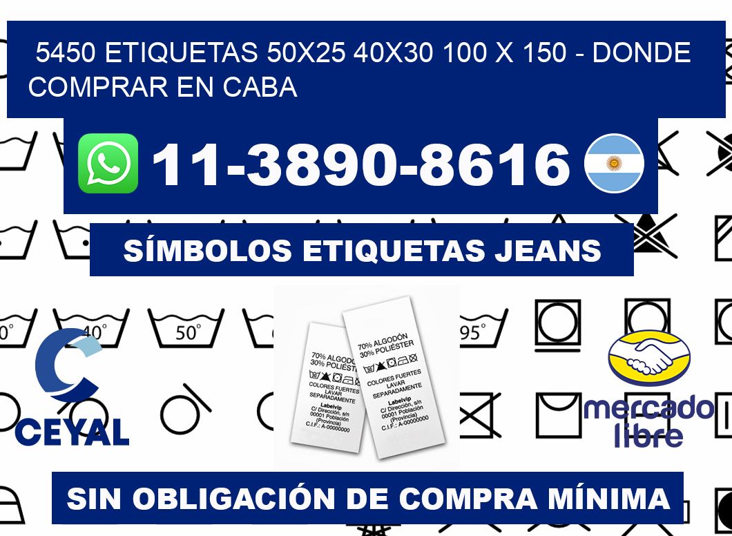 5450 etiquetas 50x25 40x30 100 x 150 - Donde Comprar en Caba