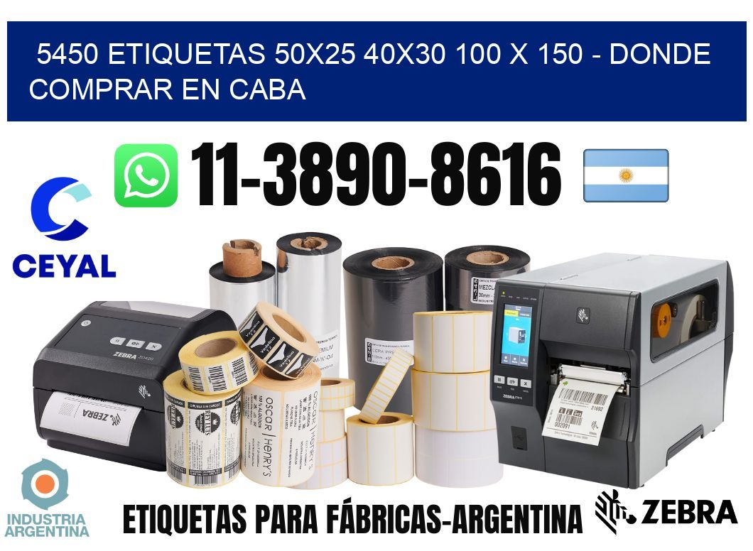 5450 etiquetas 50x25 40x30 100 x 150 - Donde Comprar en Caba