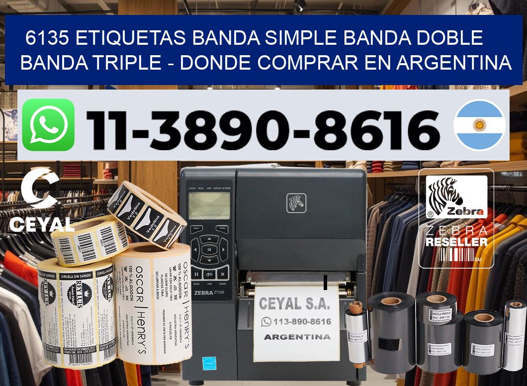 6135 etiquetas banda simple banda doble banda triple – Donde Comprar en Argentina