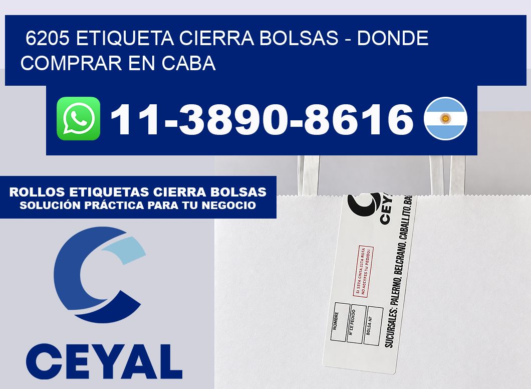 6205 etiqueta Cierra Bolsas – Donde Comprar en Caba