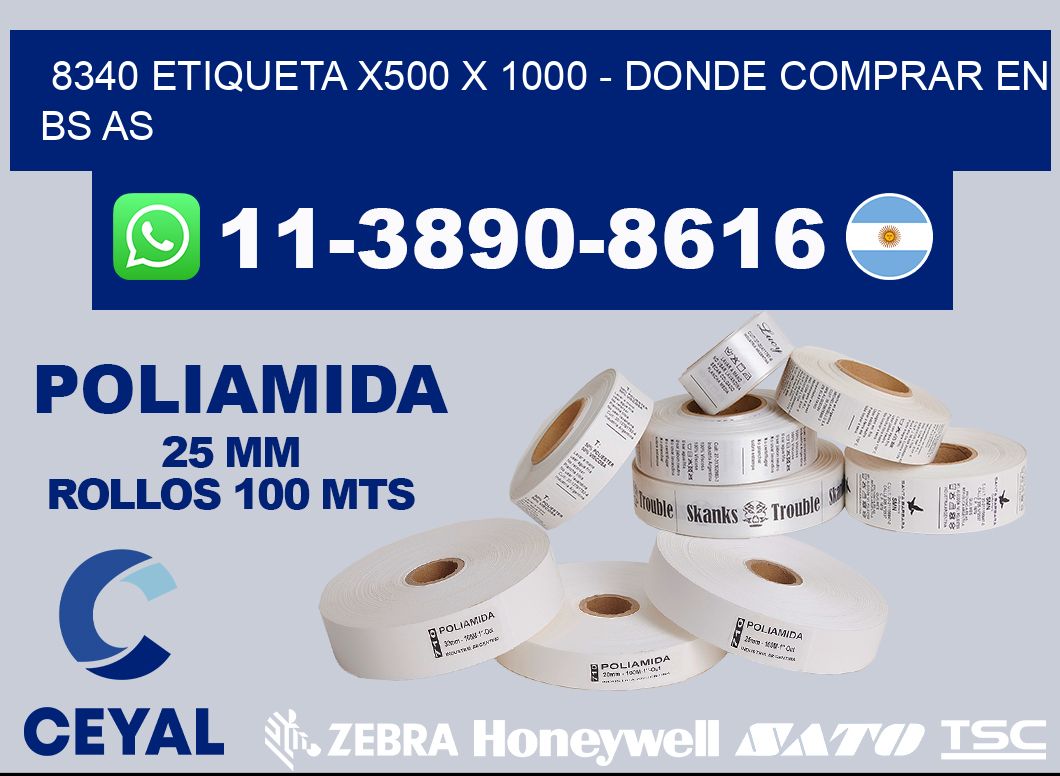 8340 etiqueta x500 x 1000 - Donde Comprar en bs as