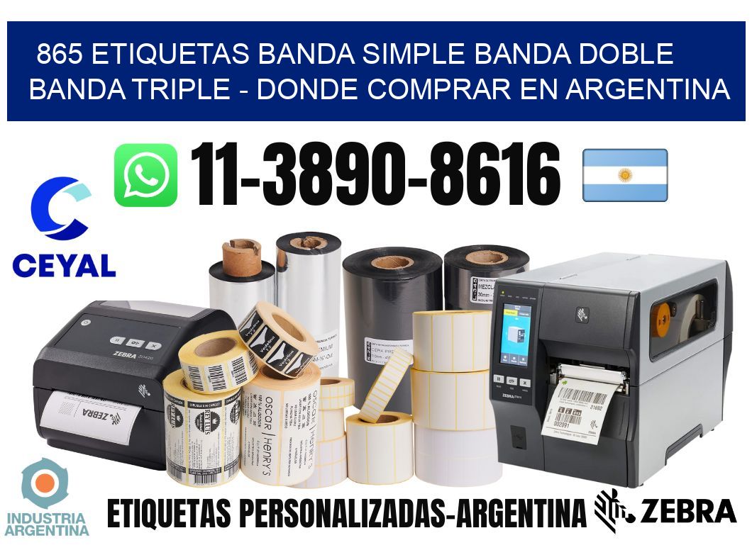 865 etiquetas banda simple banda doble banda triple - Donde Comprar en Argentina