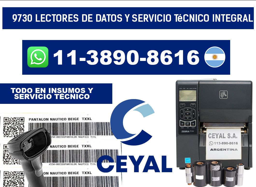 9730 Lectores de Datos y Servicio Técnico Integral