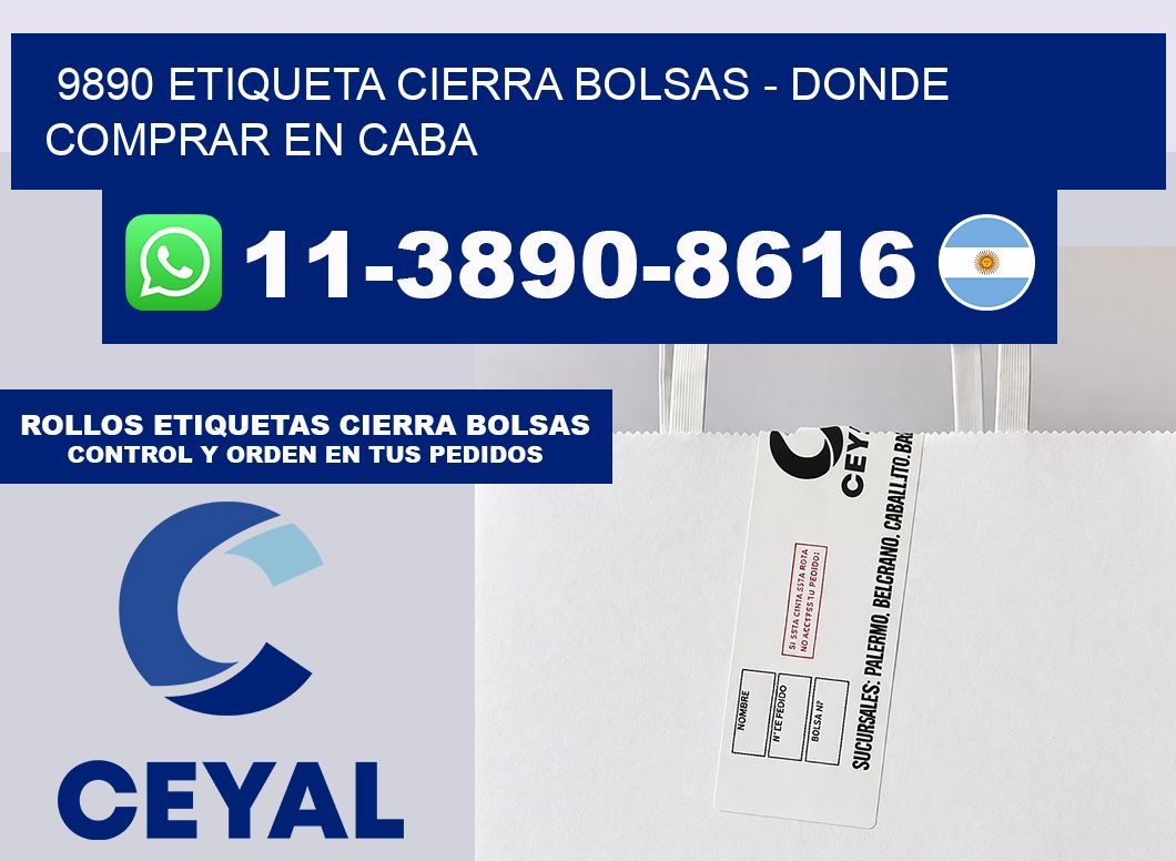 9890 etiqueta Cierra Bolsas – Donde Comprar en Caba