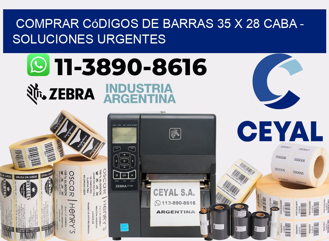 Comprar códigos de barras 35 x 28 CABA - soluciones urgentes