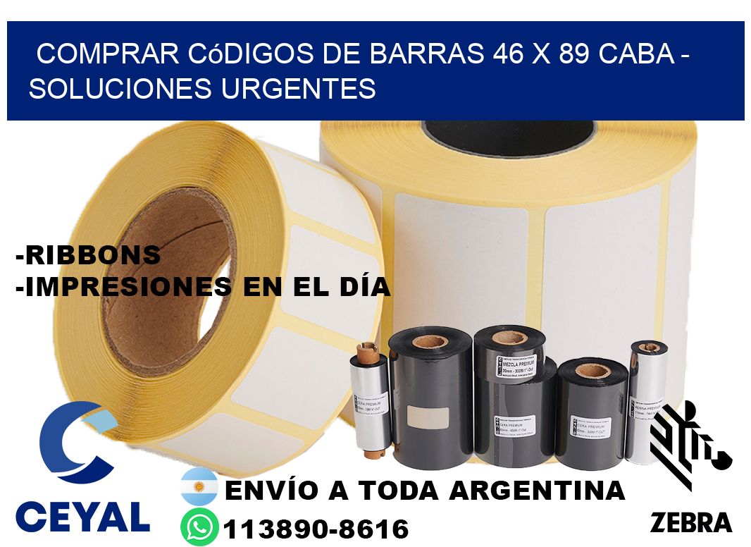 Comprar códigos de barras 46 x 89 CABA - soluciones urgentes