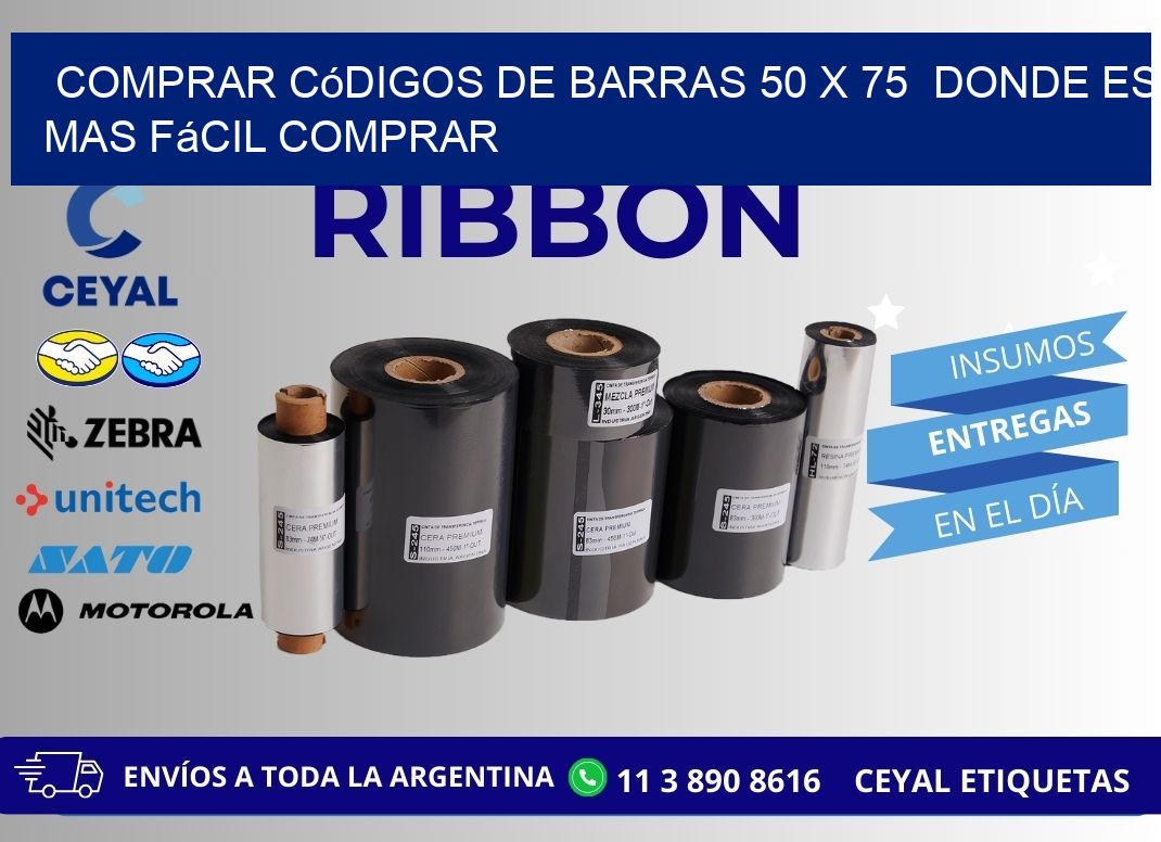 Comprar códigos de barras 50 x 75  Donde es mas fácil comprar
