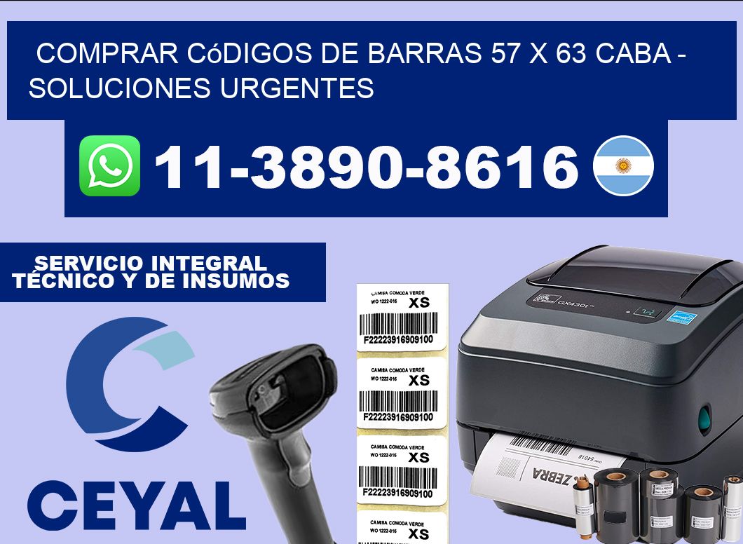 Comprar códigos de barras 57 x 63 CABA – soluciones urgentes