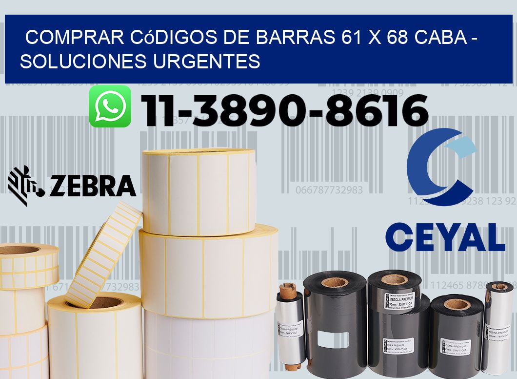 Comprar códigos de barras 61 x 68 CABA - soluciones urgentes