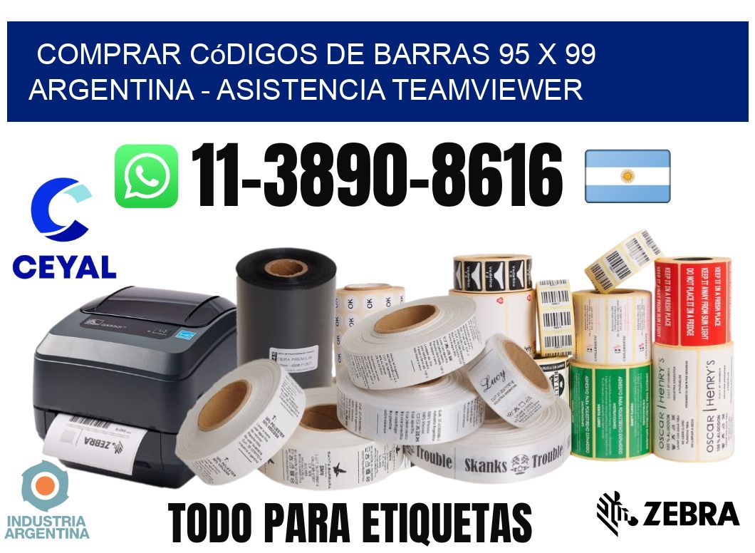 Comprar códigos de barras 95 x 99 argentina - asistencia teamviewer