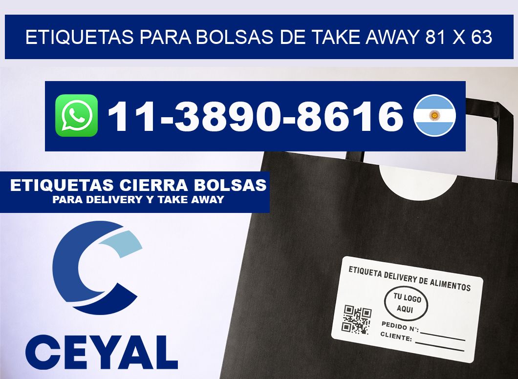 ETIQUETAS PARA BOLSAS DE TAKE AWAY 81 x 63
