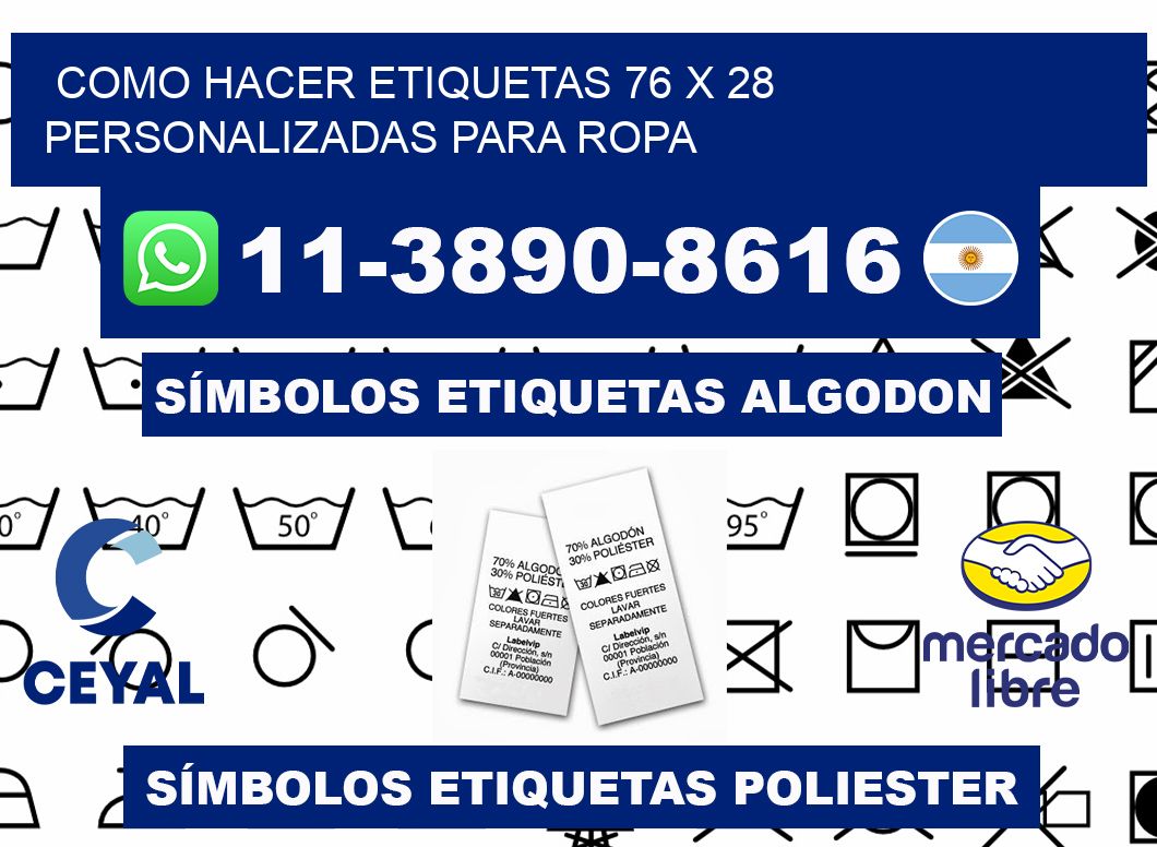 como hacer etiquetas 76 x 28 personalizadas para ropa
