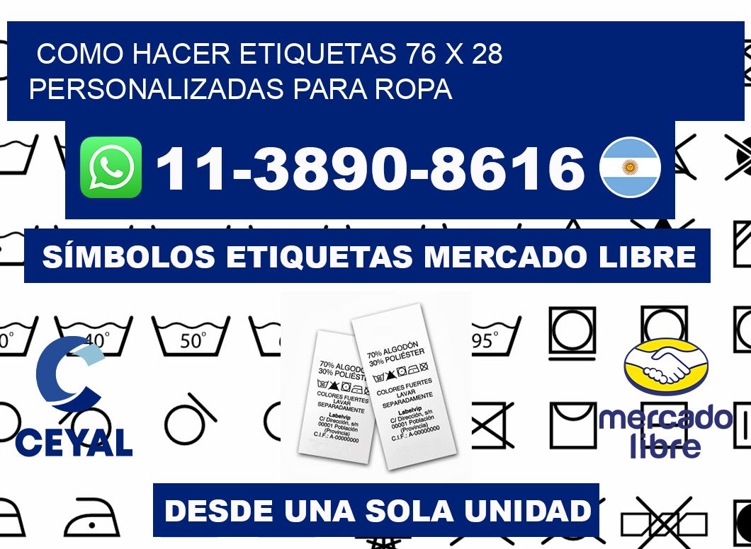 como hacer etiquetas 76 x 28 personalizadas para ropa