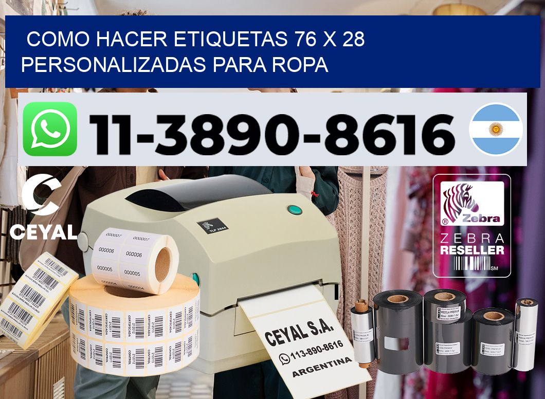como hacer etiquetas 76 x 28 personalizadas para ropa