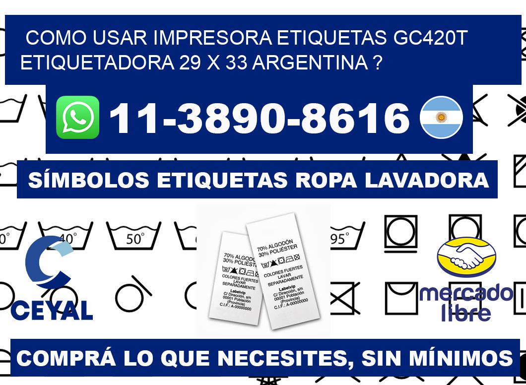 como usar impresora etiquetas gc420t etiquetadora 29 x 33 argentina ?
